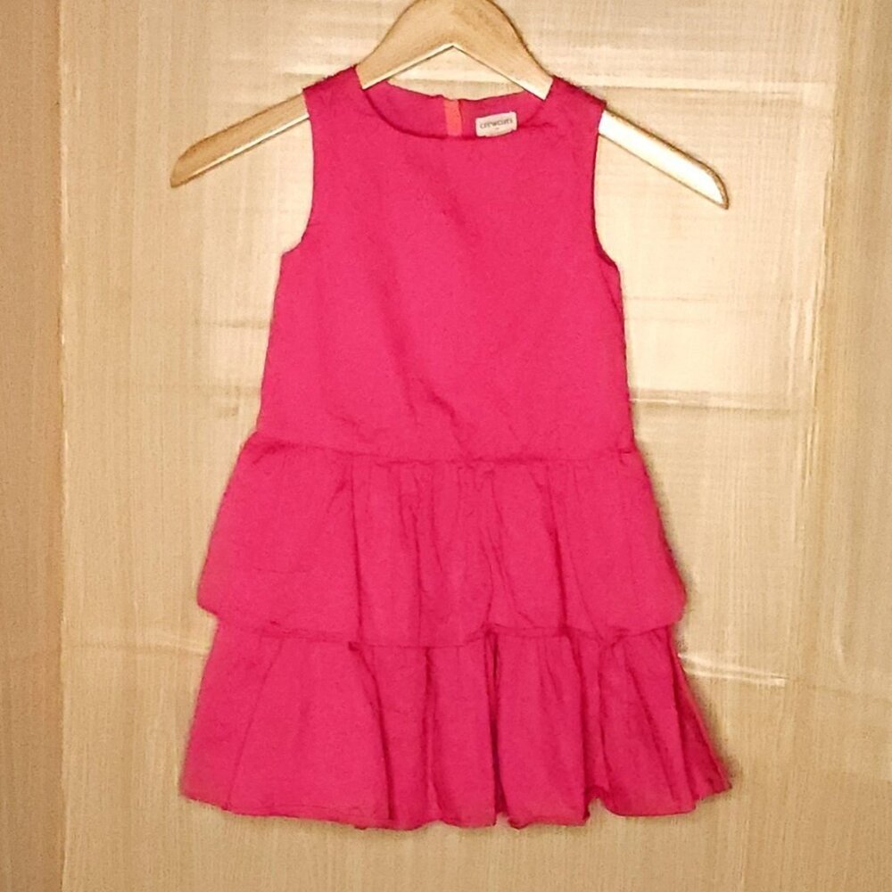 Crewcuts Girls Pink Sleeveless Ruffle Layered Sundress 5